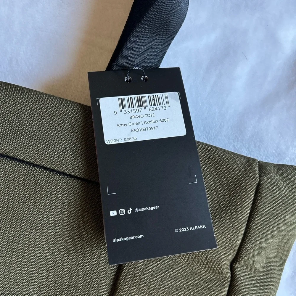 Stylish Olive Laptop Bag with Black Accents